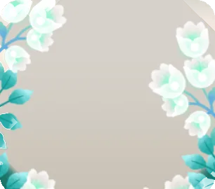 光を帯びて可憐に咲く白い花々の画像