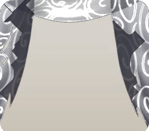 少し破れているカーテンの画像