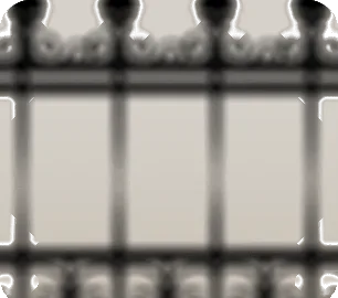 古びた柵・黒の画像
