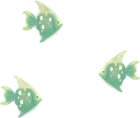 深き水底で泳ぐ魚の画像