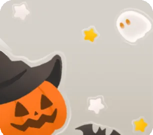 ハッピーハロウィンステッカーの画像