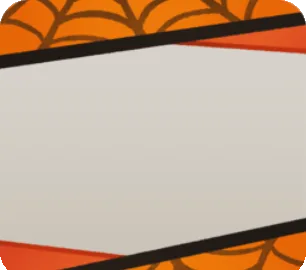 ハッピーハロウィンリボンフレームの画像