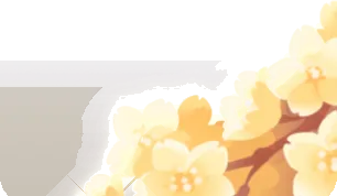 朧に浮かび上がる金桜の画像