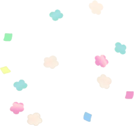 降り注ぐパレードの紙吹雪の画像