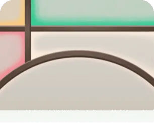 春色の和風な硝子窓の画像