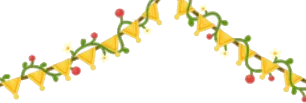 小花咲くお祝いガーランドの画像