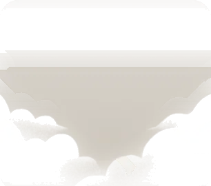 手前にふわりと浮かぶ雲の画像