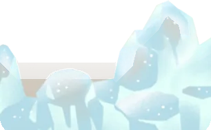 溶け始めた氷の画像