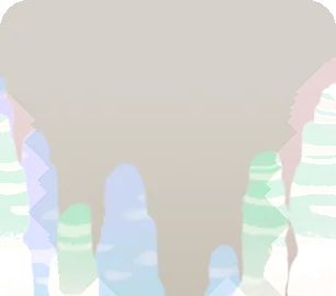錘乳洞の形の雲の画像