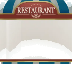 洋食屋さんのウィンドウの画像