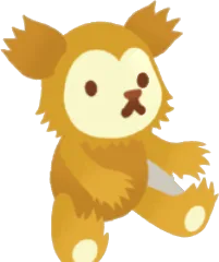 クマのぬいぐるみの画像