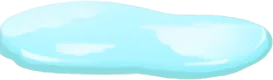 青空の映る水たまりの画像