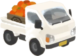 トラックのミニカーの画像