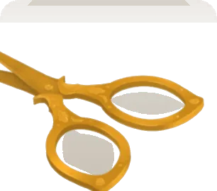 金の裁縫はさみの画像