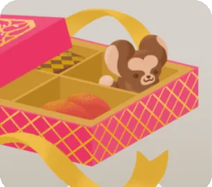 バレンタインチョコレートボックスの画像