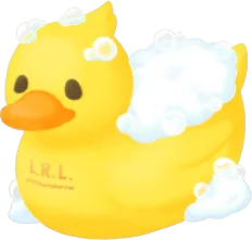 アヒルのもこもこお風呂の画像