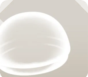 ハーフカプセル透明・手前デコ左の画像