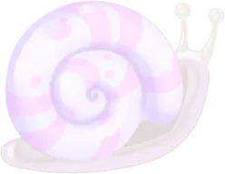 カタツムリの飾りの画像