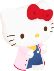 ラボのハローキティぬいぐるみの画像