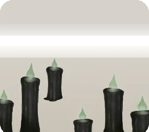 魂を迎えるロウソクの画像