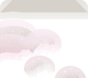 まるい形の雲・手前デコ左の画像