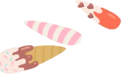 スイーツネイルチップの画像