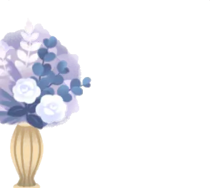 ドライフラワーの長花瓶の画像