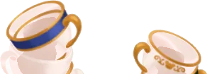 積み重なるカップの画像