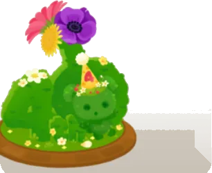4周年のトピアリーの画像