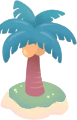 おもちゃのヤシの木の画像