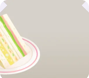 サンドイッチの食品サンプルの画像