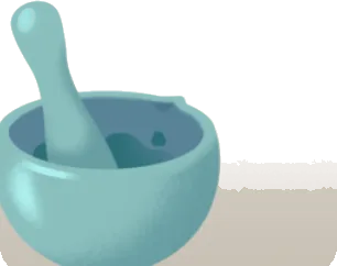 すり鉢と乳棒の画像