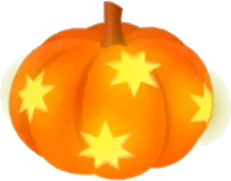 星型のカボチャランタンの画像