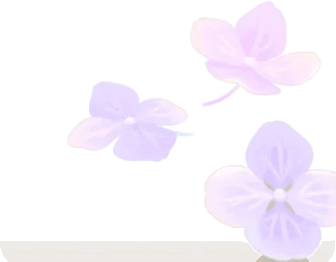 傍らの紫陽花の画像