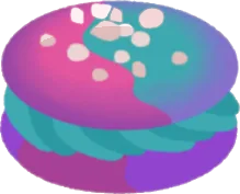 マカロン(ピンク・ブルー)の画像