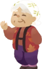おばあちゃんの人形・秋の画像