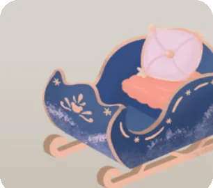 精巧に作られたクリスマスソリの画像