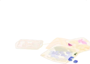 作り途中のティーバッグの画像