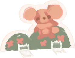 ピキのお絵描きペーパークラフトの画像
