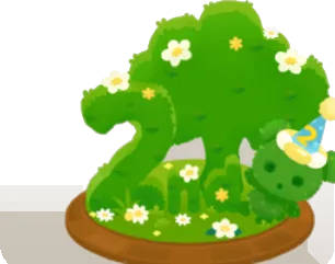 2周年のトピアリーの画像