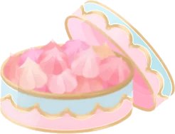 メレンゲの入った箱の画像