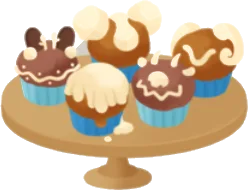 たくさんのカップケーキの画像