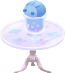 紫陽花ミニテーブルの画像