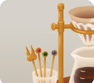 マドラーとコーヒードリッパーの画像