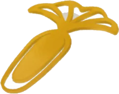 イチョウの葉型のしおりの画像