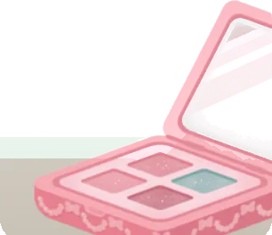 ラメのアイシャドウパレットの画像