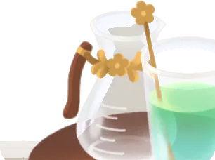 準備中の特製ドリンクの画像