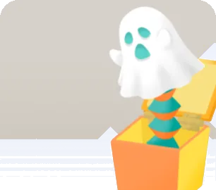 オバケのびっくり箱の画像