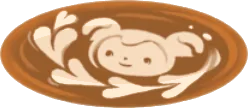 冬のラテアート・ピグミーの画像
