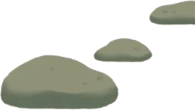 足場になりそうな石・昼の画像